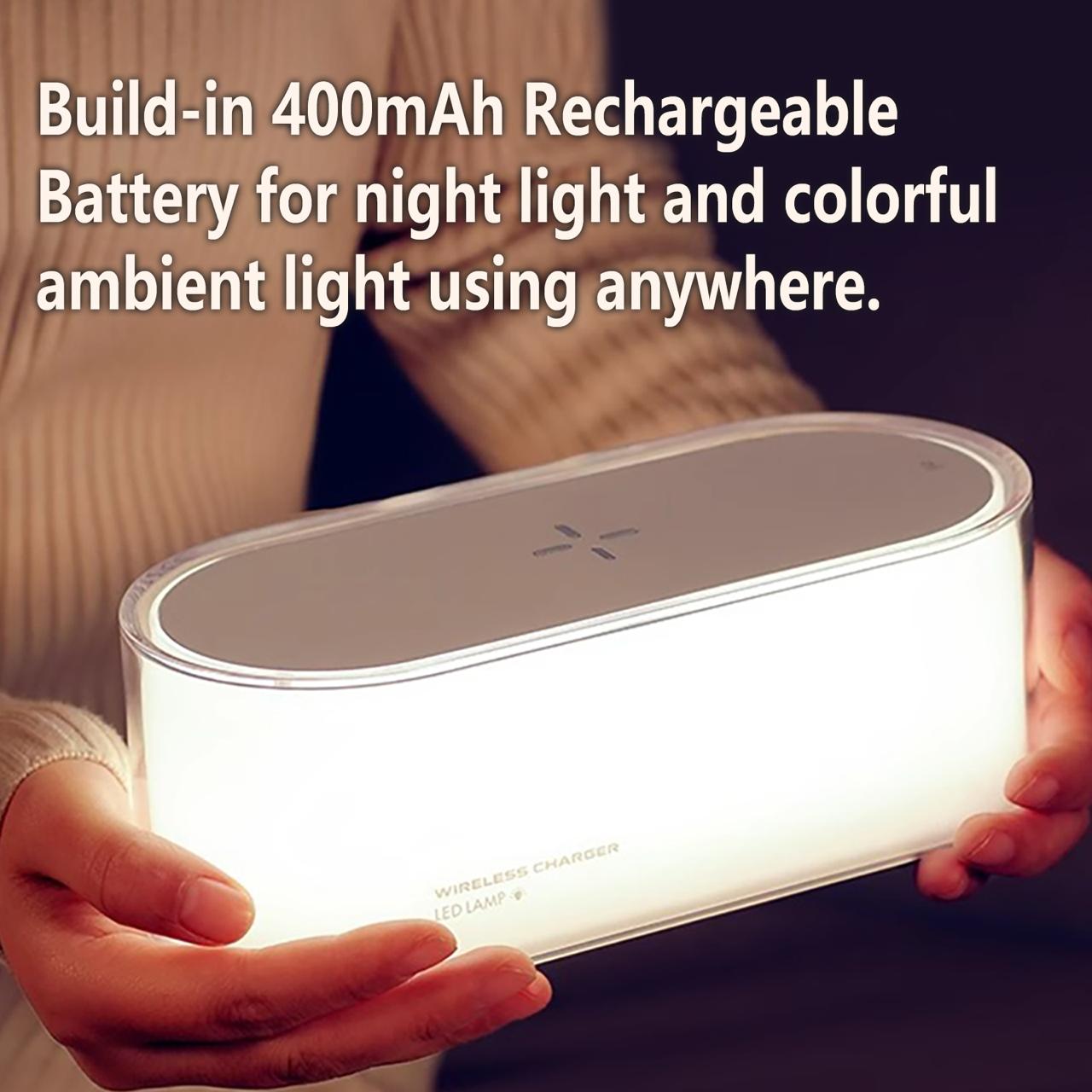 RIMFYA NIGHT LIGHT MULTICOLOR GLOW LED RGB 1200MAH 5W WITH CHARGING - Image 7