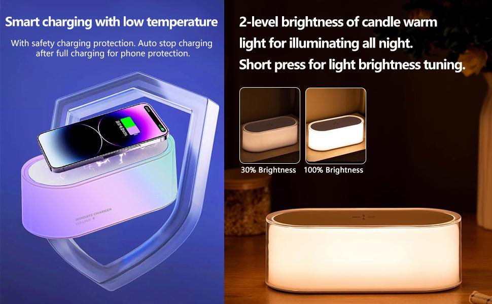 RIMFYA NIGHT LIGHT MULTICOLOR GLOW LED RGB 1200MAH 5W WITH CHARGING - Image 10