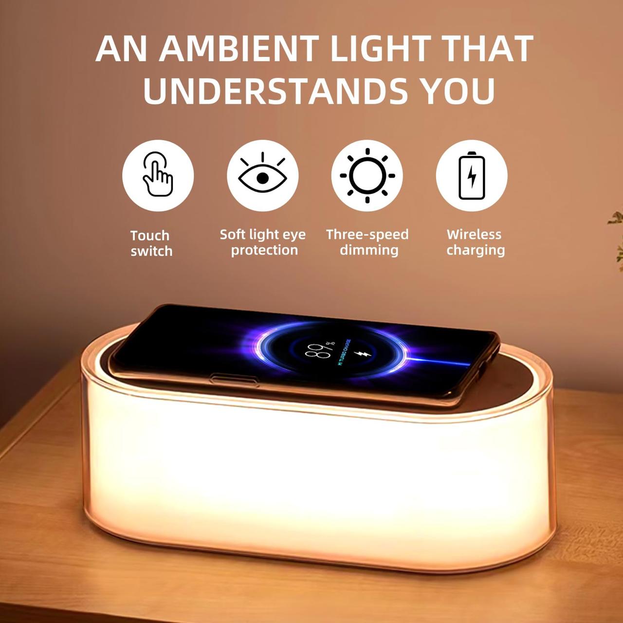 RIMFYA NIGHT LIGHT MULTICOLOR GLOW LED RGB 1200MAH 5W WITH CHARGING - Image 12