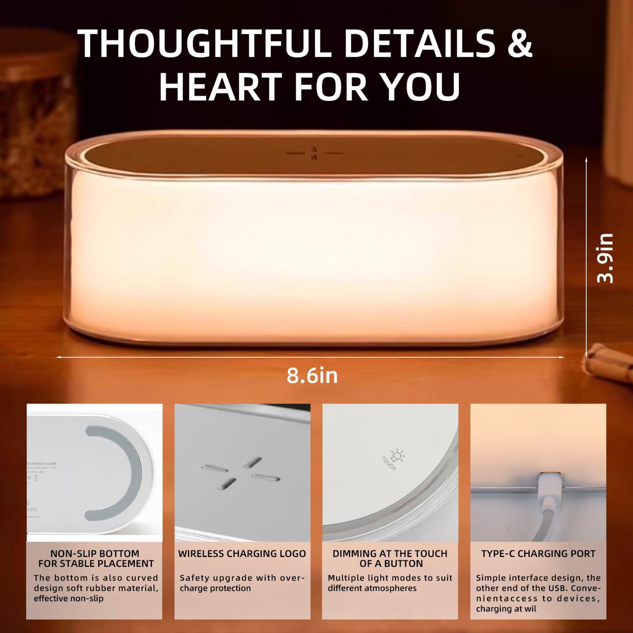 RIMFYA NIGHT LIGHT MULTICOLOR GLOW LED RGB 1200MAH 5W WITH CHARGING - Image 9