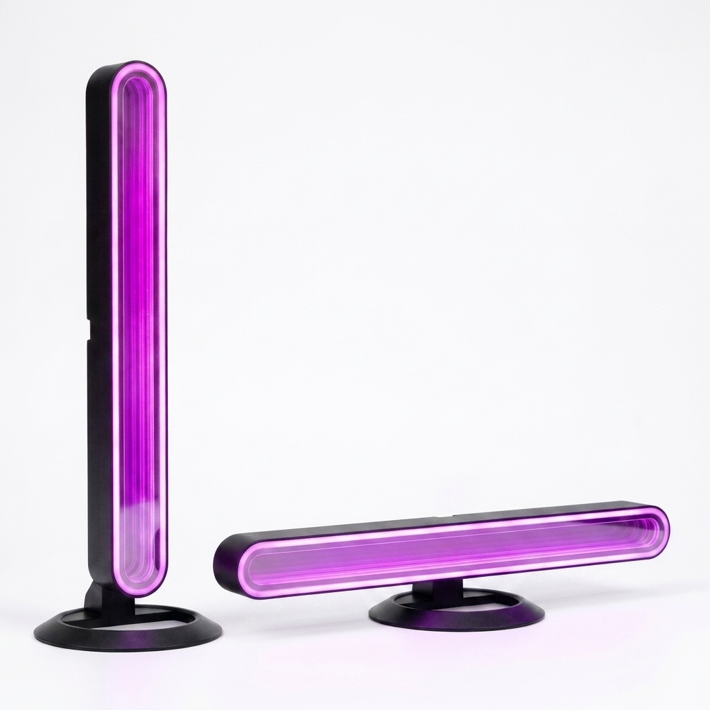 Rimfya lampa LED RGB z efektem nieskończonego lustra – zestaw 2 szt. - obrazek 12